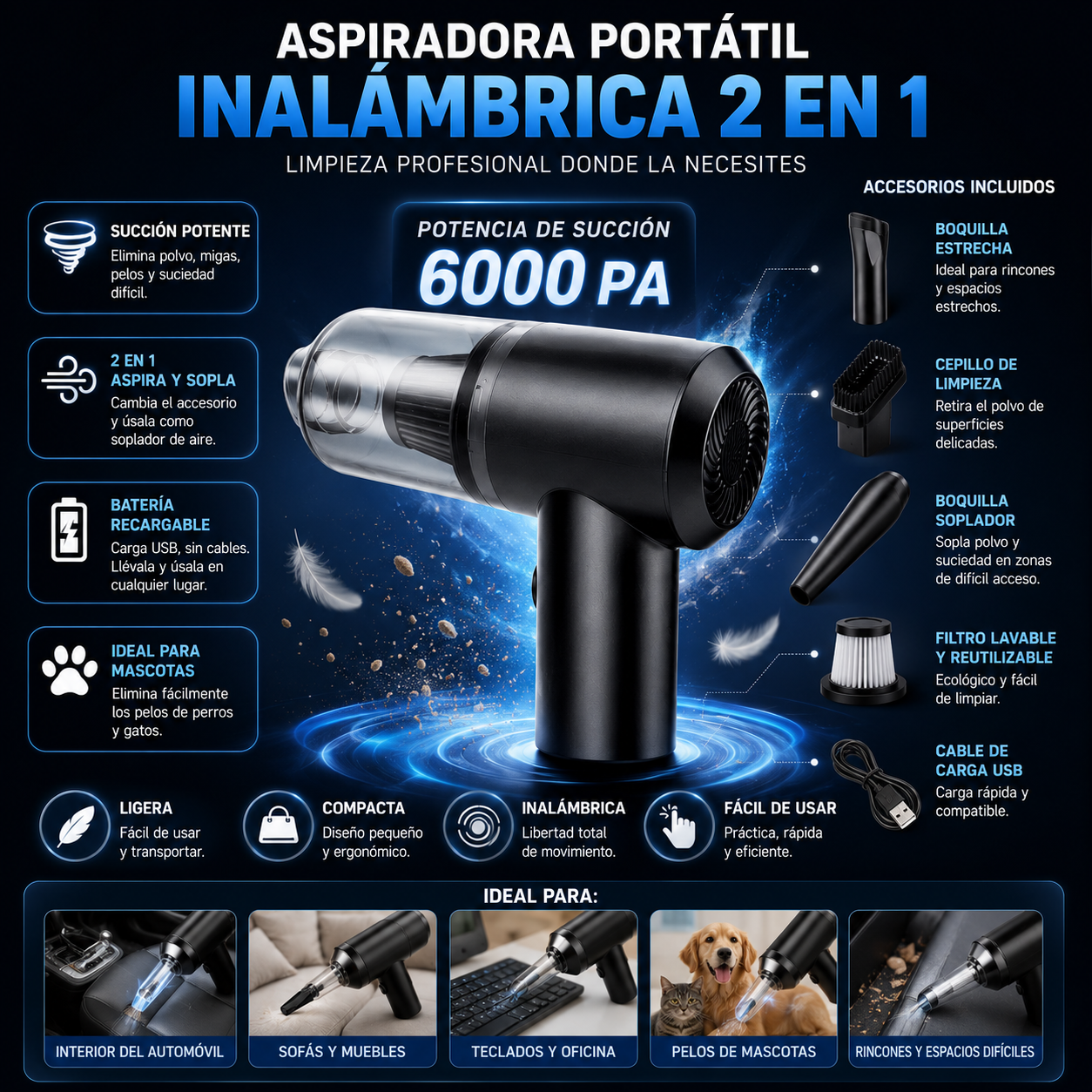Aspiradora Portatil