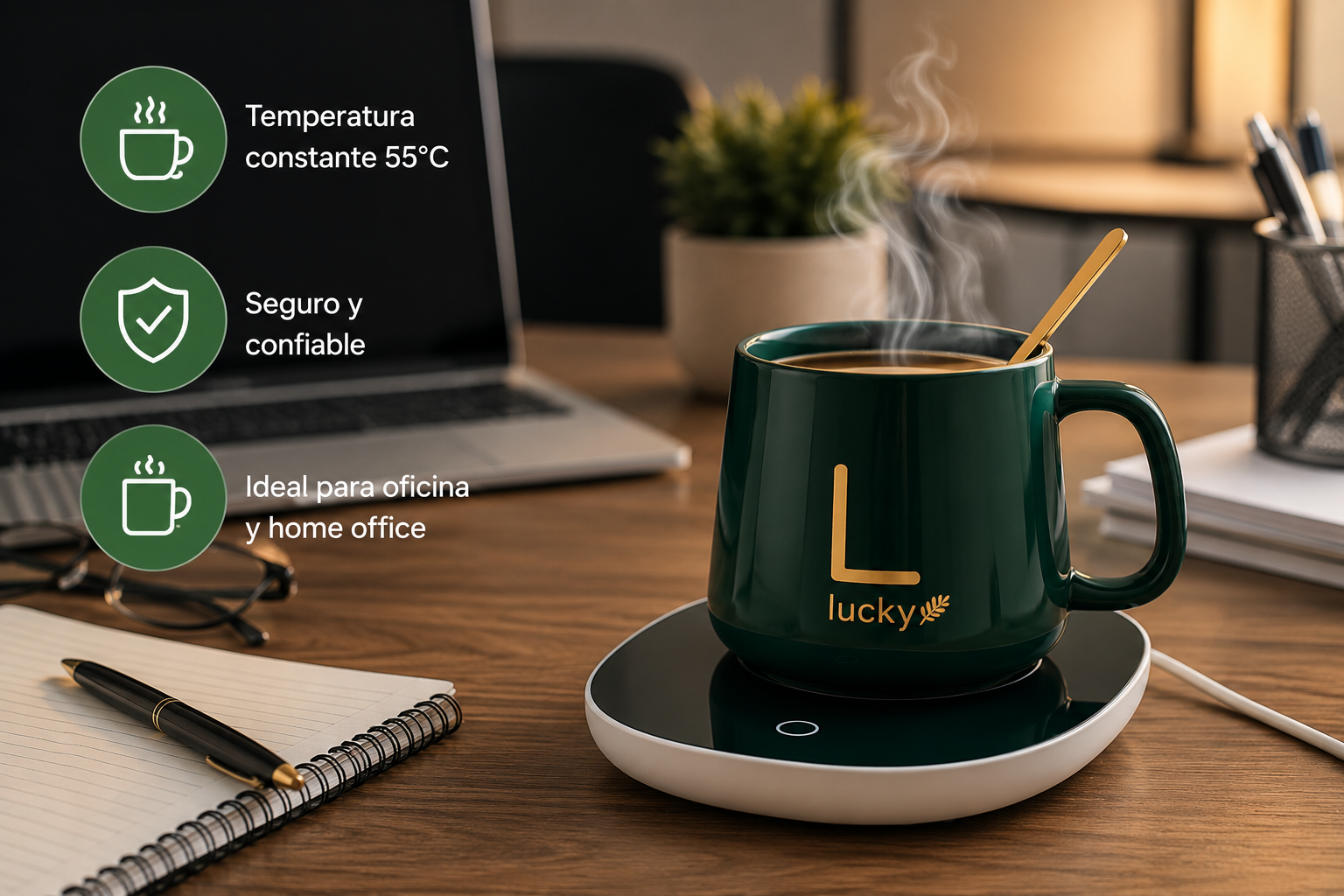 Taza con Calentador Eléctrico 350ml