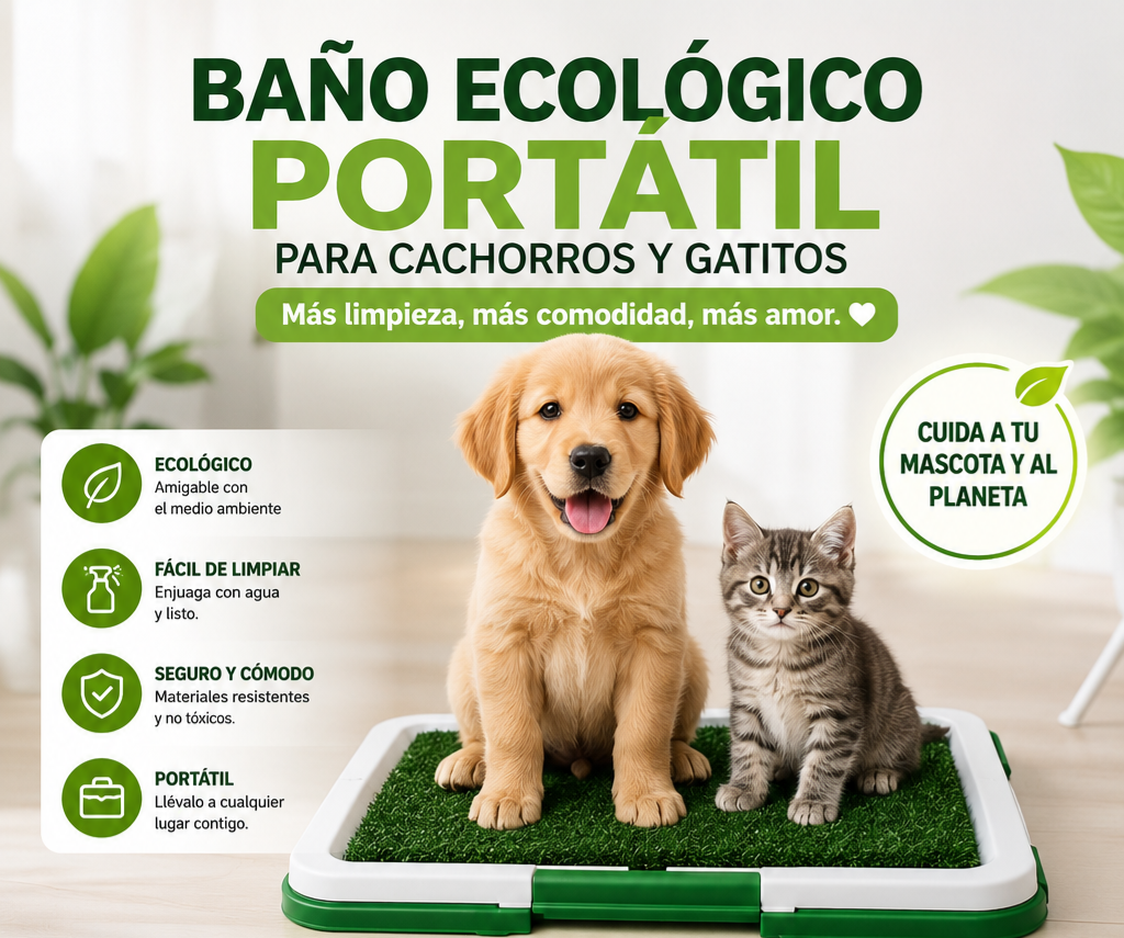 Baño Ecológico y Portátil para mascotas